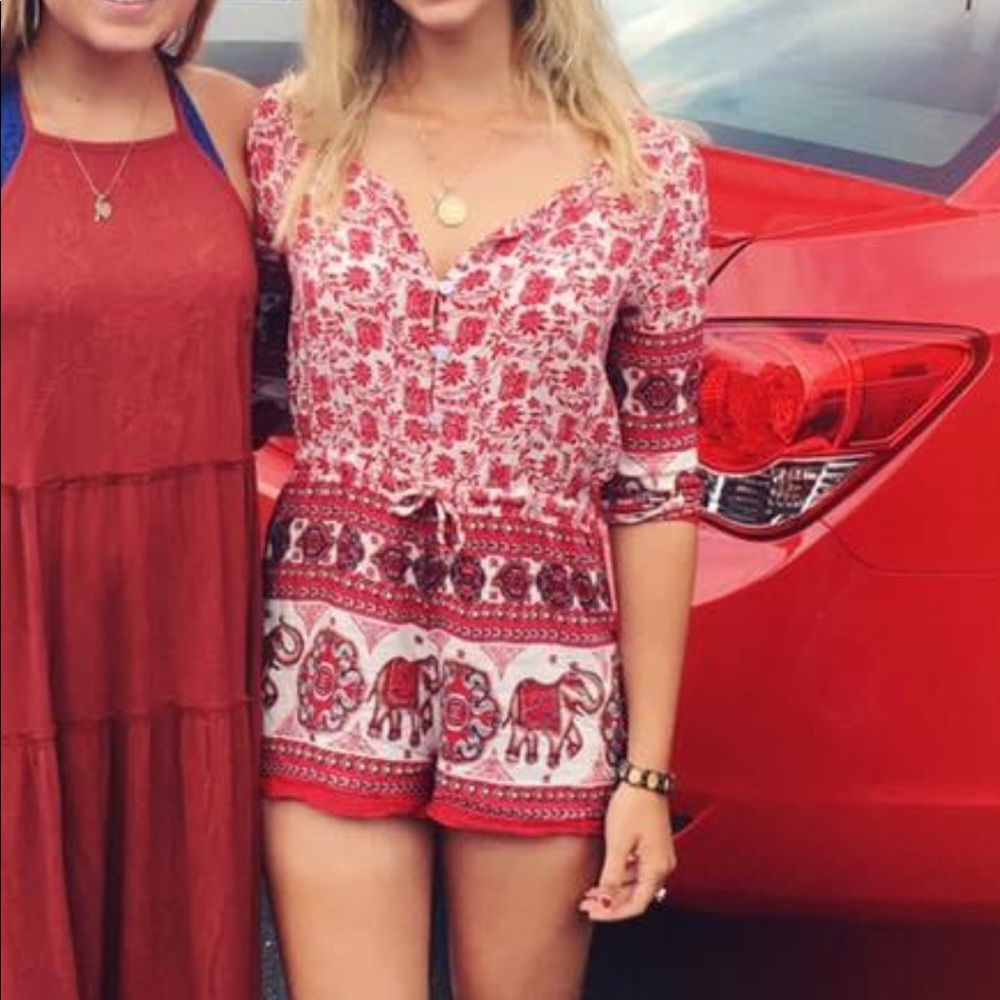 Elephant Patterned Romper - Picture 5 of 5